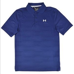 Under Armour Men's Striped Heat Gear Golf Polo